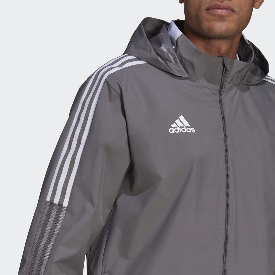 adidas Veste d'Entraînement All Weather Tiro 21 - Gris/Blanc