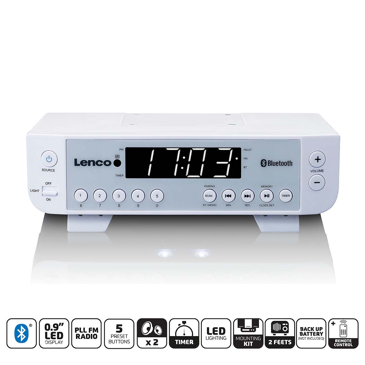 Lenco KCR-100WH keukenradio