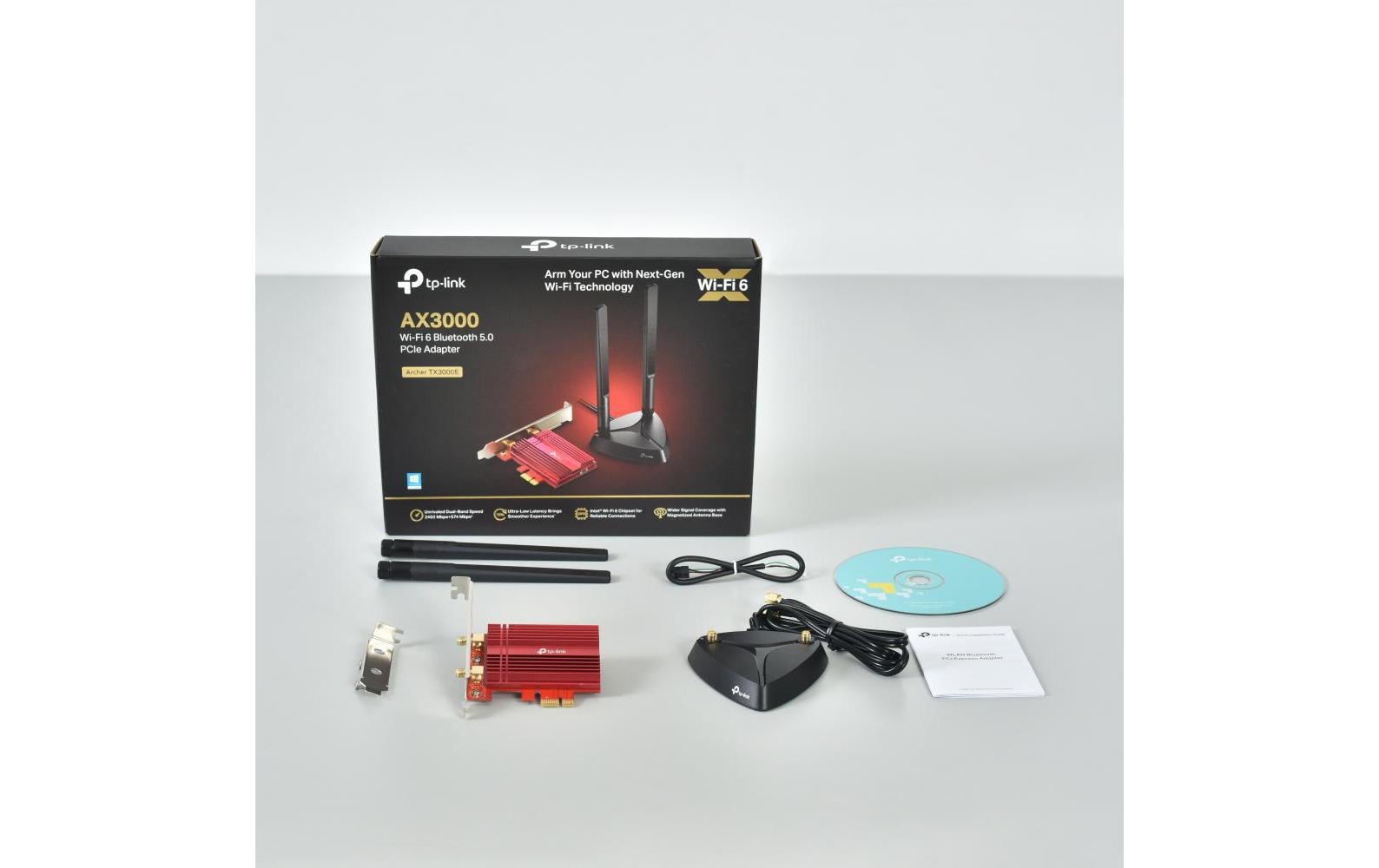 WLAN-AX PCIe Adapter Archer TX3000EAX3000 Wi-Fi 6 Bluetooth 5.0 PCIe-Adapter