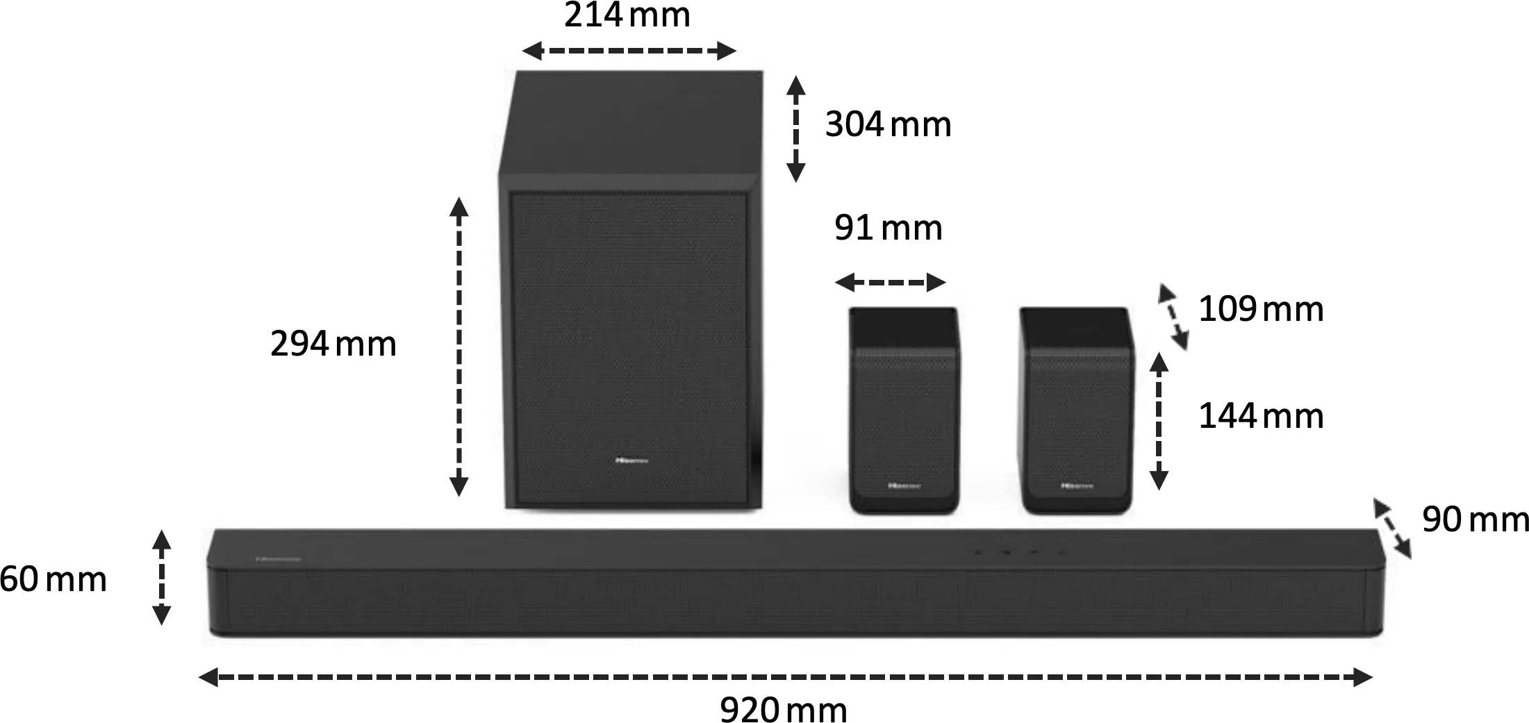Hisense AX5125H Home-cinéma sans fil
