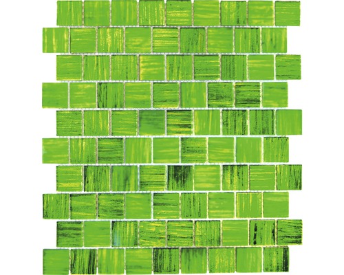 Glasmozaïek CM CF43 groen 28,6x31,8 cm