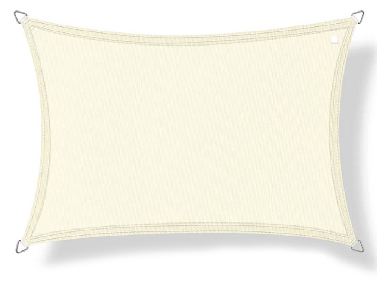 Buitenkado 3.5 x 4  waterdicht schaduwdoek - cream white