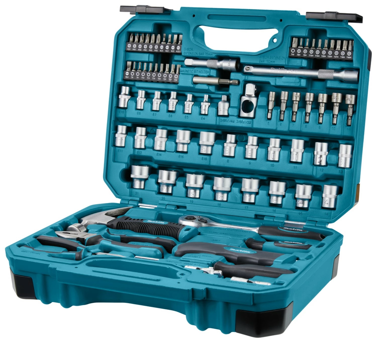Makita E-10899 Gereedschapset in koffer - 76-delig
