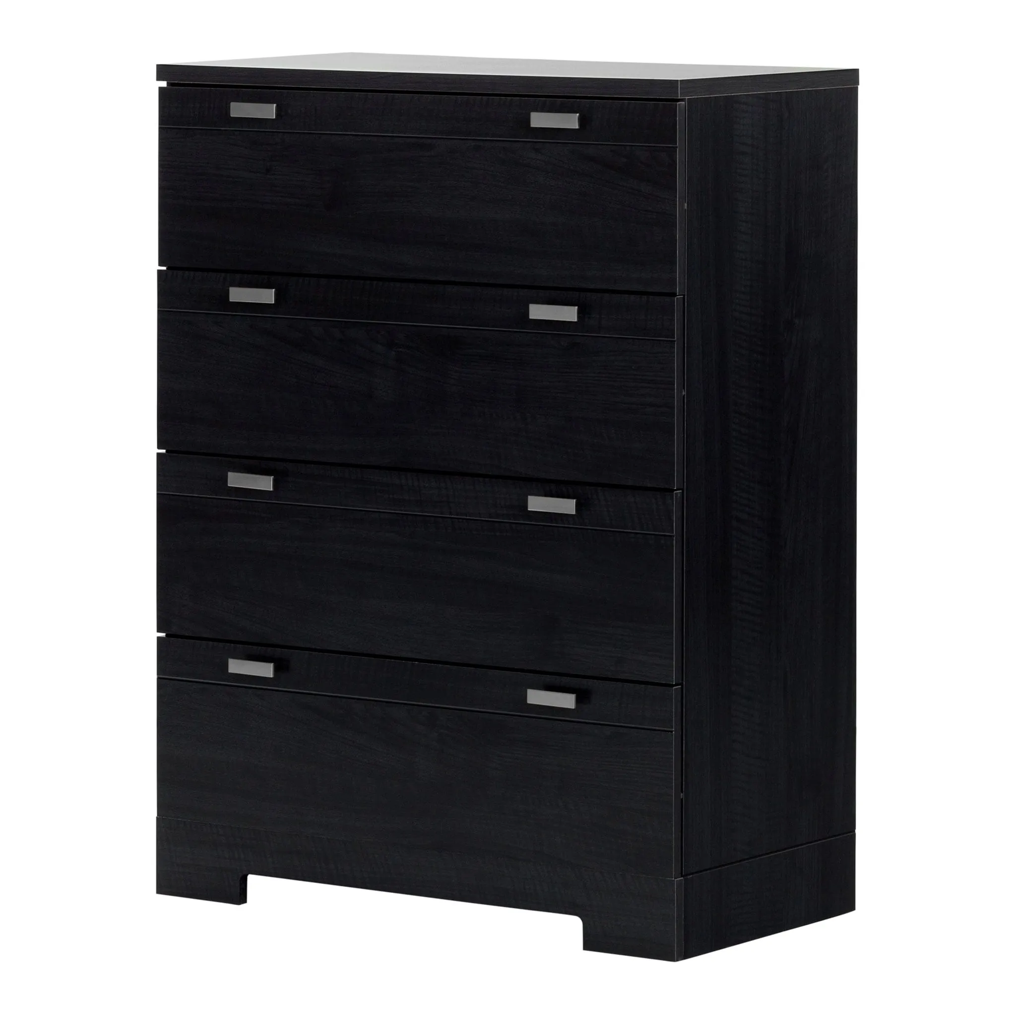 South Shore Commode 4 tiroirs - Reevo Chêne noir