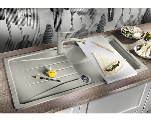 Blanco SONA XL 6 S spoelbak, 1000 x 500 mm, steengrijs, 519690