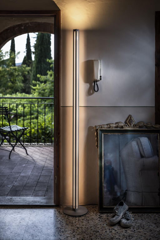 Foscarini Chiaroscura vloerlamp LED terra donkerrood