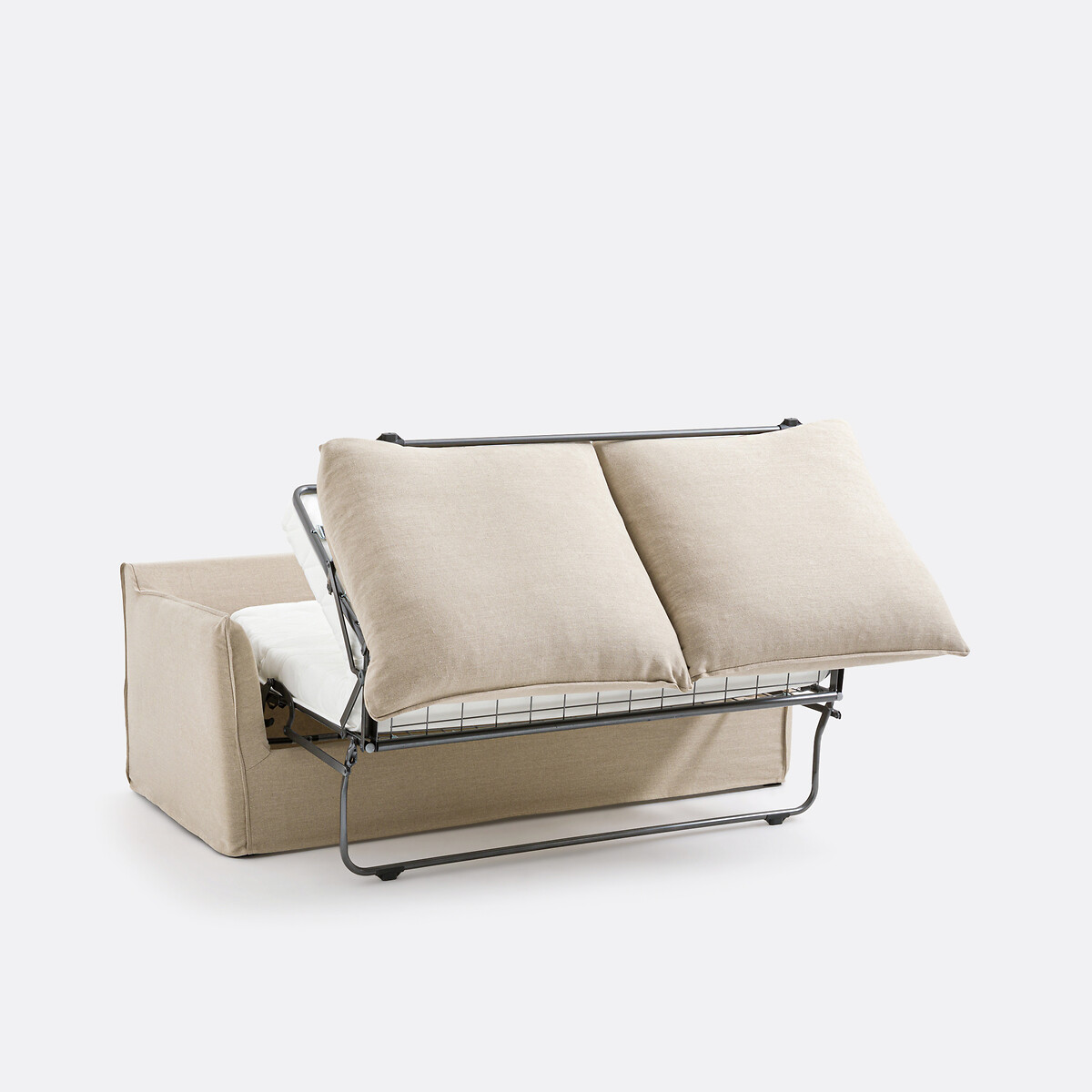 LA REDOUTE INTERIORS<br>Sofá-cama H14 cm em linho grosso, Odna