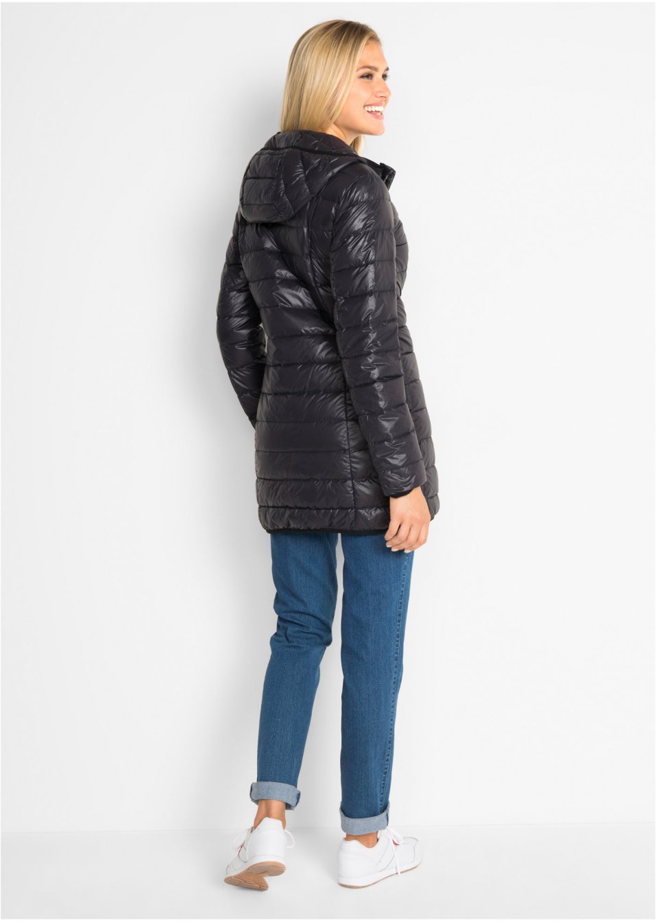 Veste longue en duvet ultra-léger
