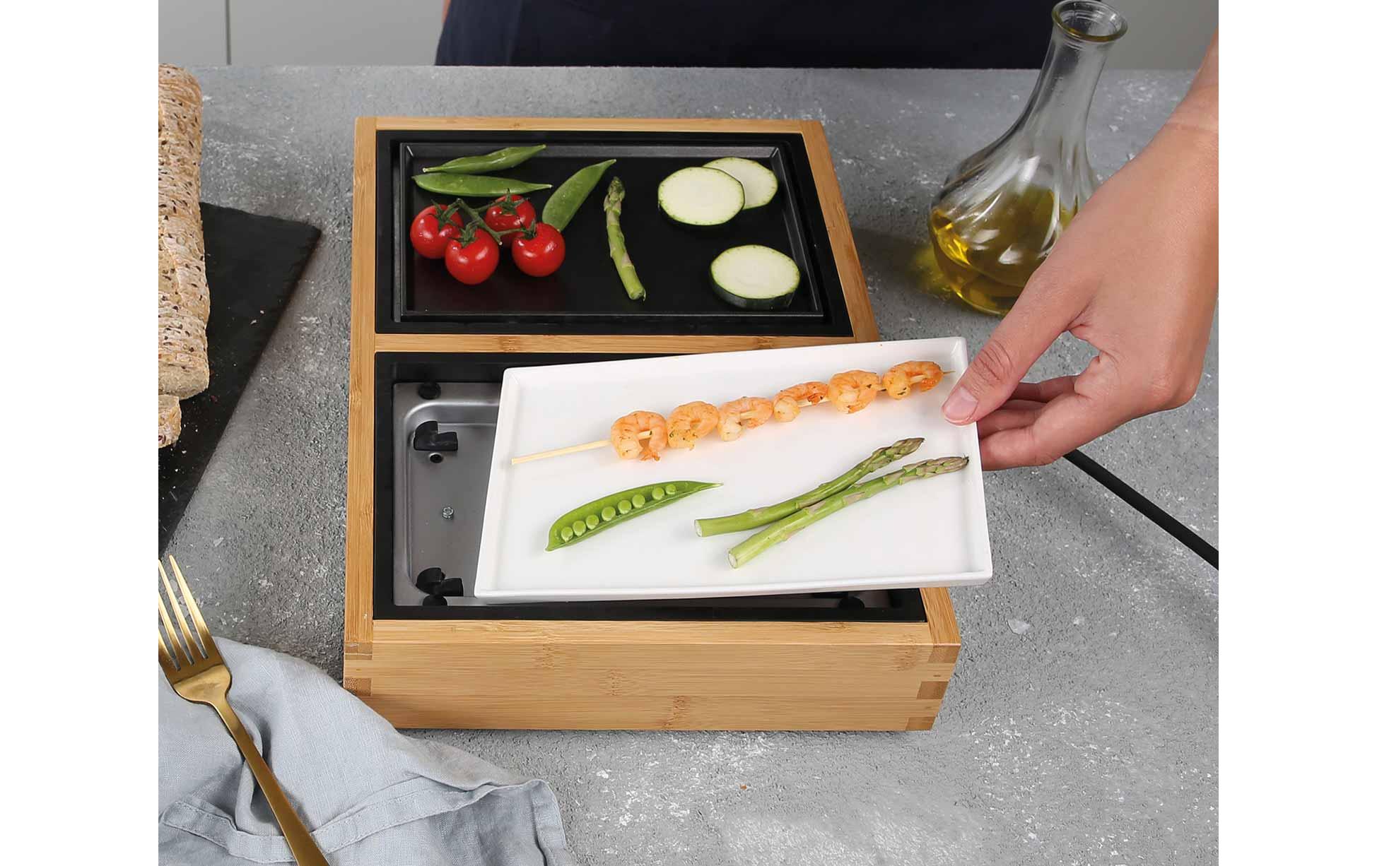 Tischgrill Dinner 420 W<br>Flexibler Tischgrill für 4 Personen