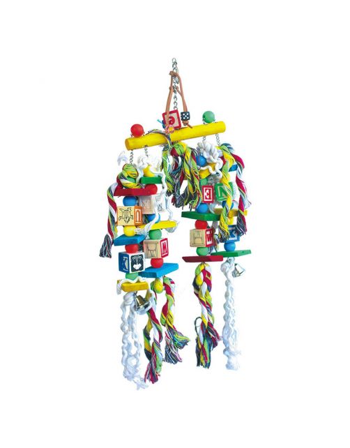 Keddoc Vogelspeelgoed Chaos - Vogelspeelgoed - 56x24x15 cm Multi-Color