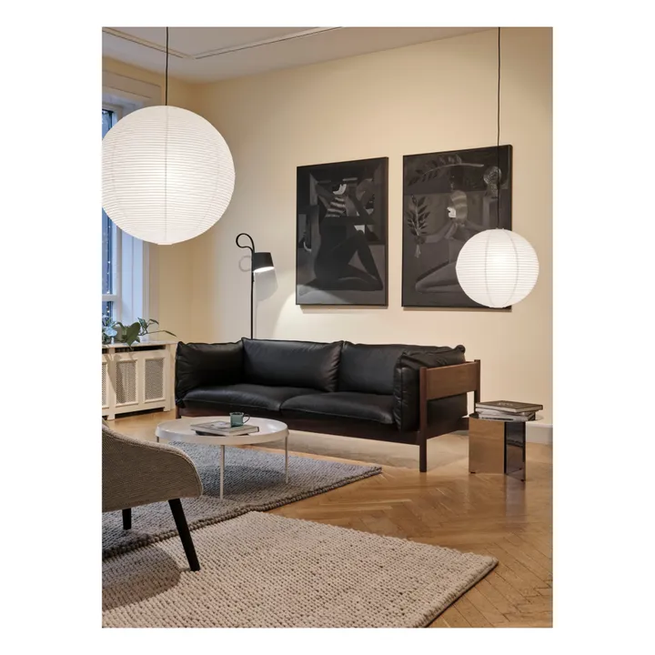 Hay Tapis Peas en laine tissé main | Gris