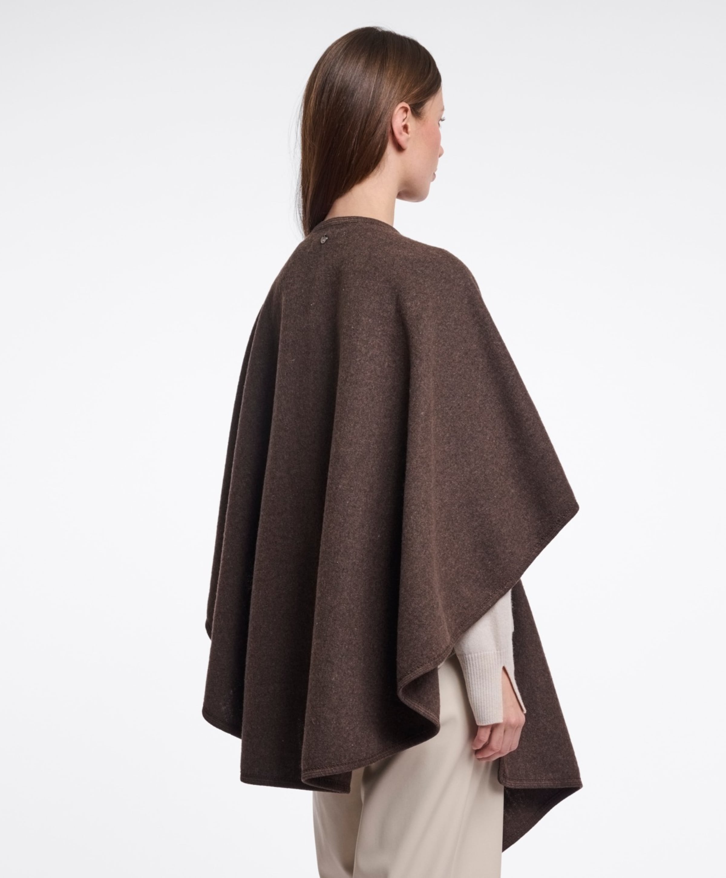 Rino & pelle Dames cape bruin