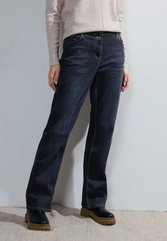 Loose Fit Jeans - Dark blue wash