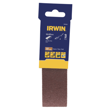 Irwin schuurband 40 x 305 mm K80 voor Bosch PVS280/301, 3 stuks