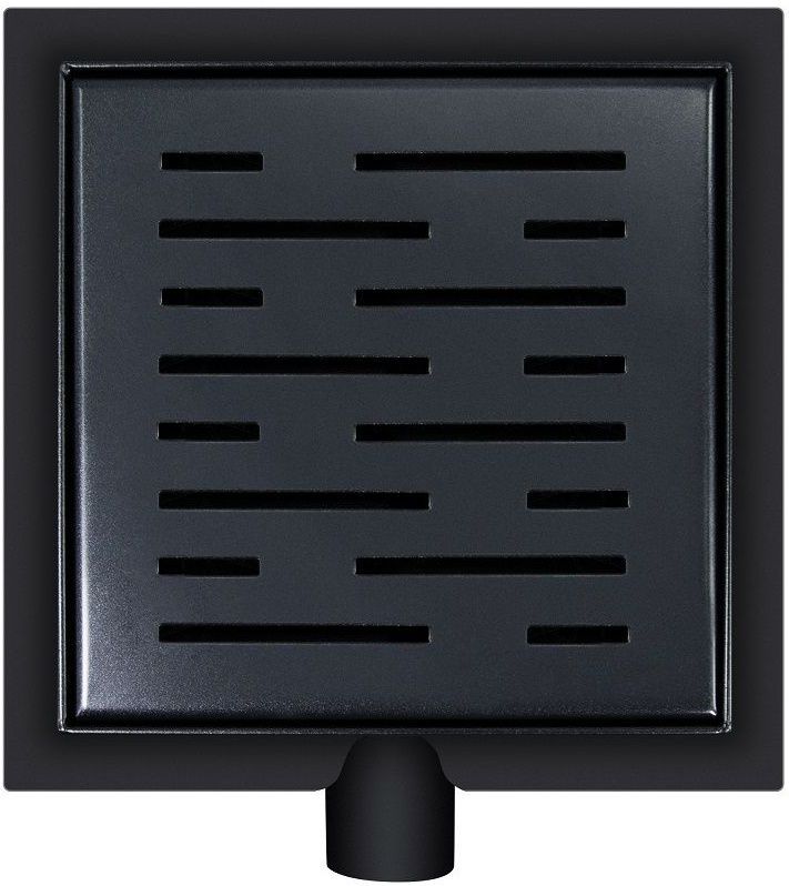 Boss & Wessing - Pozo - Doucheput - Mat Zwart - RVS - 20 cm