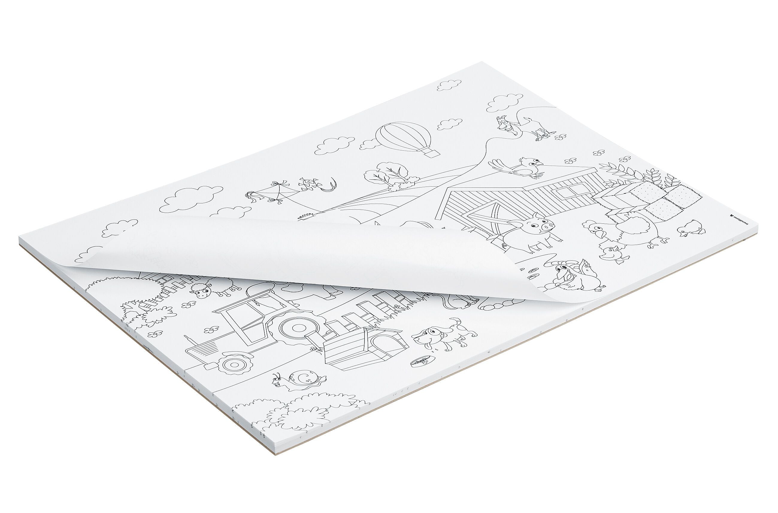 KIDS FUN Papiertischset - Weiss / B: 42.0 cm x T: 30.0 cm