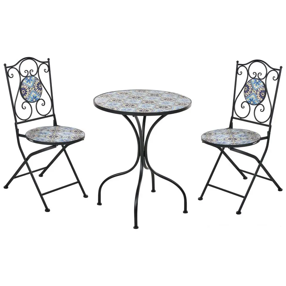 AGGIUS - Bistroset - Zwart - IJzer