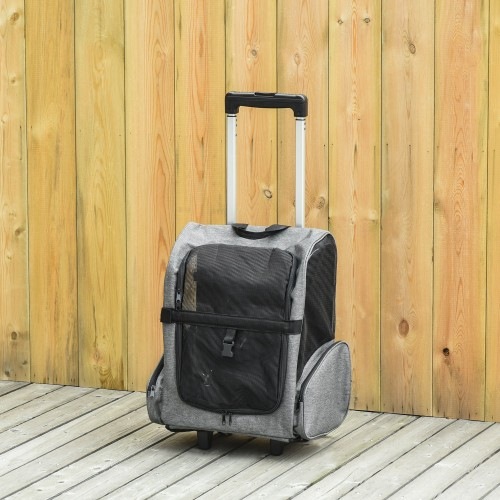 Mochila de viagem com rodas para animais de estimação