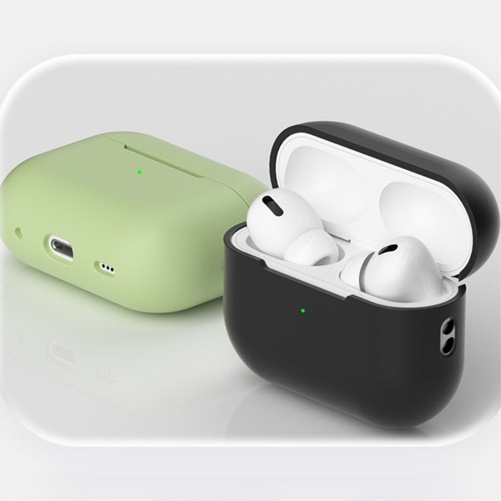 AirPods Pro 2 / AirPods Pro / AirPods Pro Silikon Case Hülle Abdeckung mit Handschlaufe - Schwarz