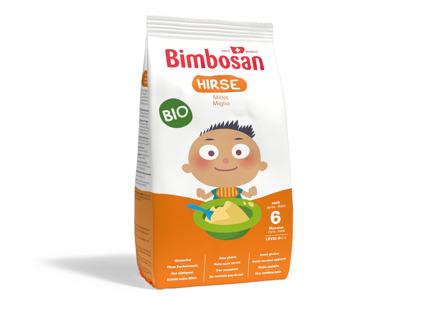BIMBOSAN Bio-Hirse<br>300 g, Beutel, Pulver, refill