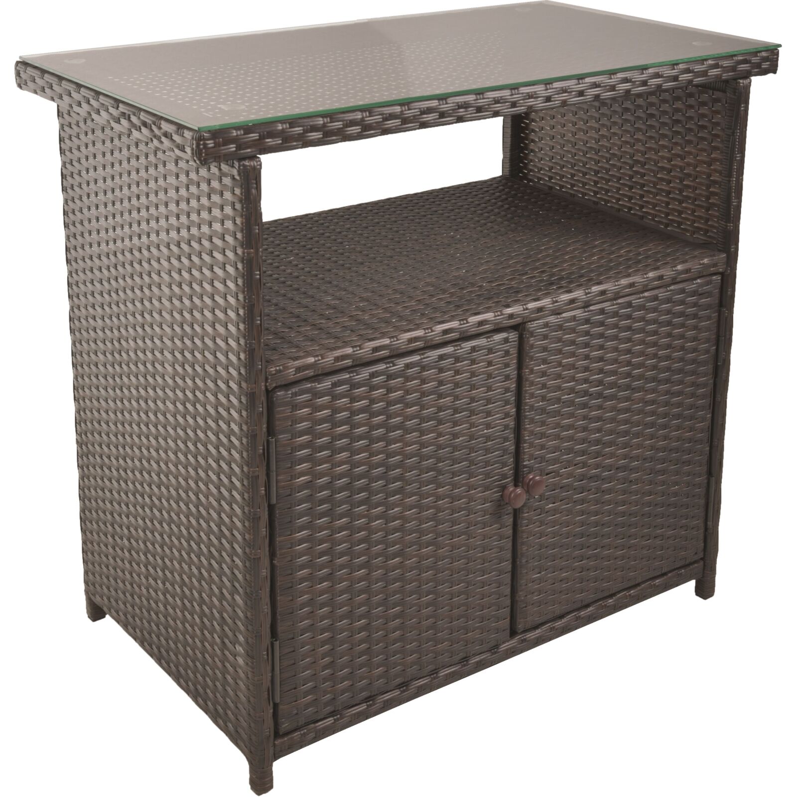 Kommode PADUA - schwarz-coffee - 90 cm
