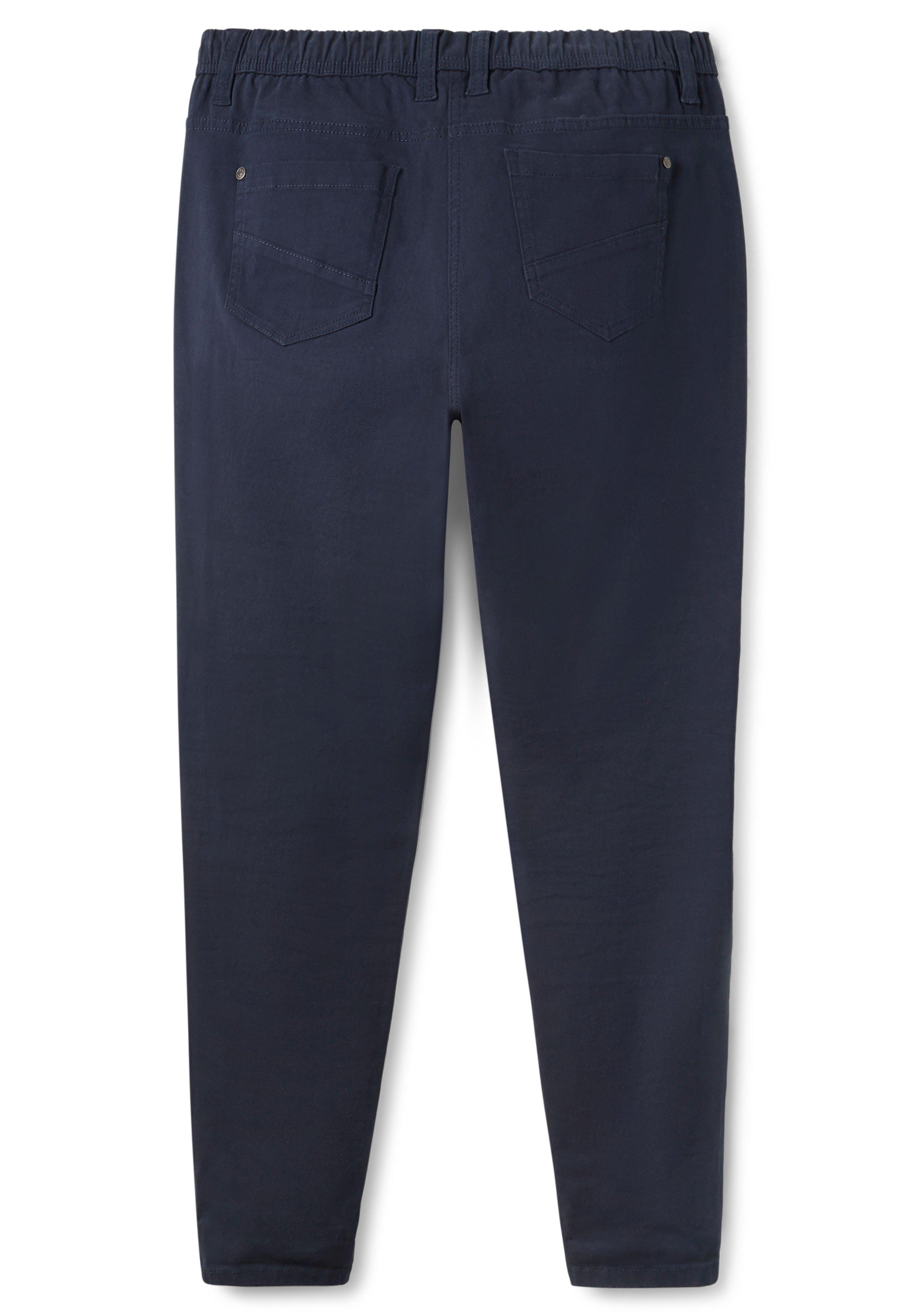 Skinny Twillhose mit Gummibund