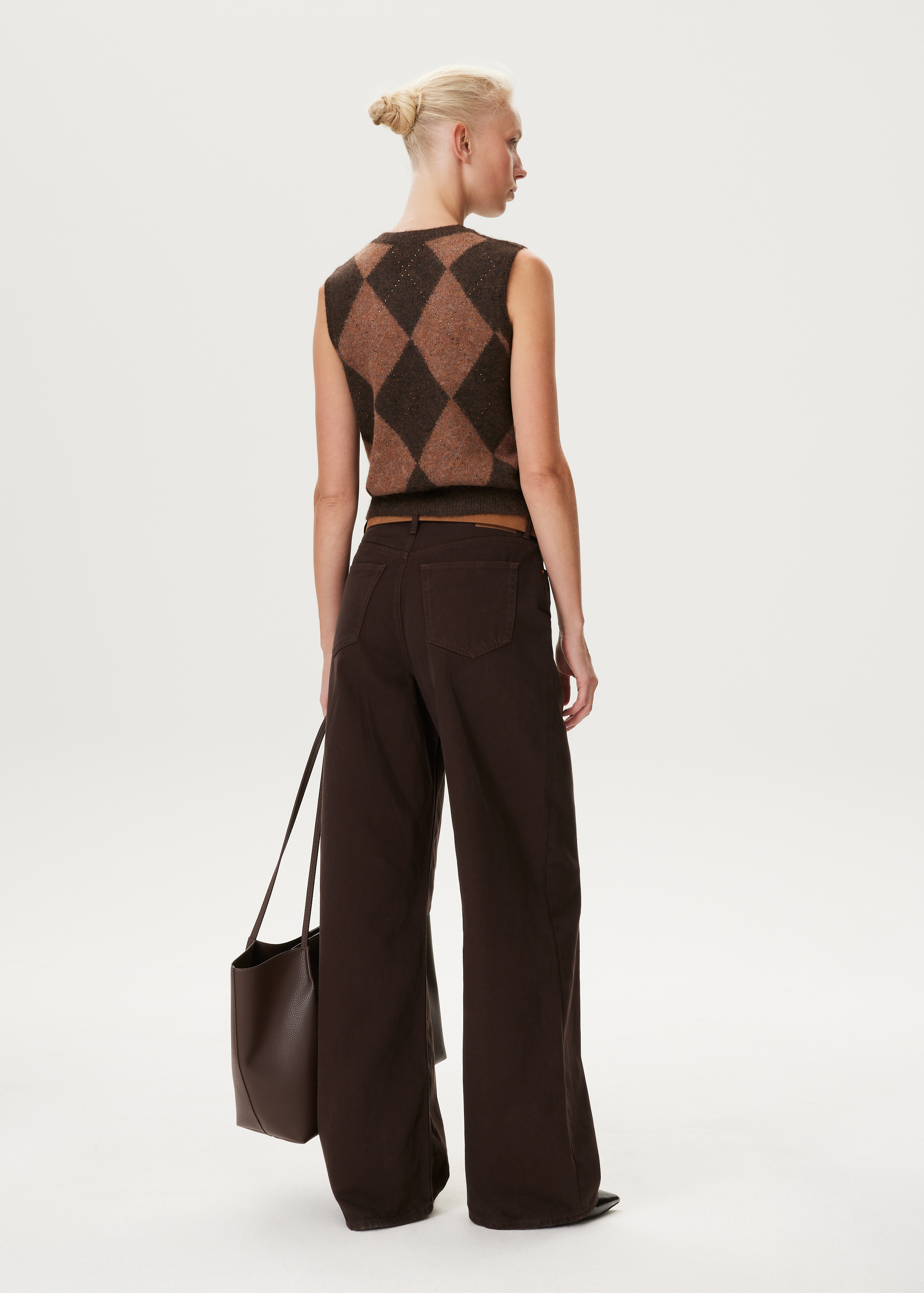 Spencer met argyle patroon en strass
