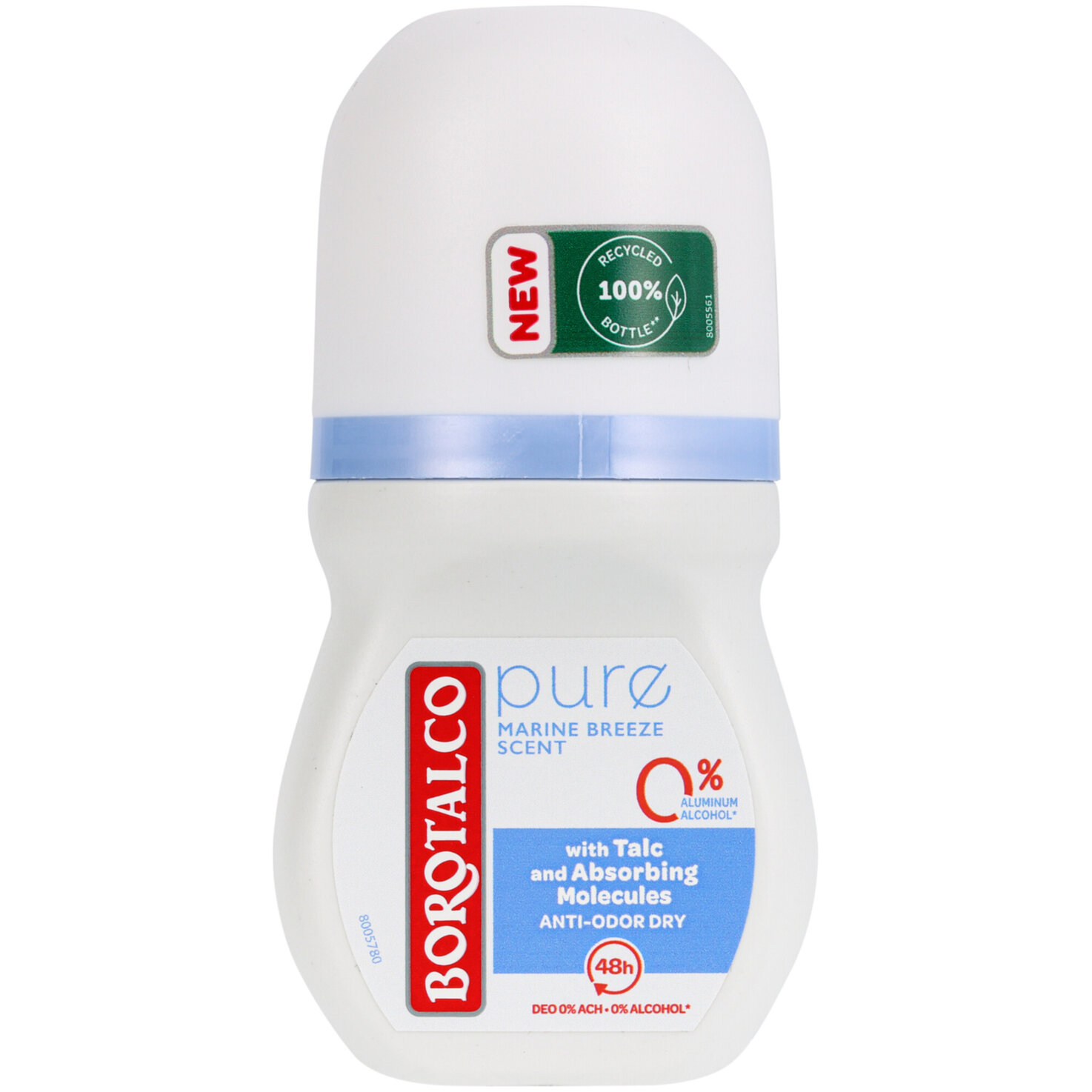 Borotalco Deo Pure Natural Freshness Roll On, ohne Aluminiumsalze