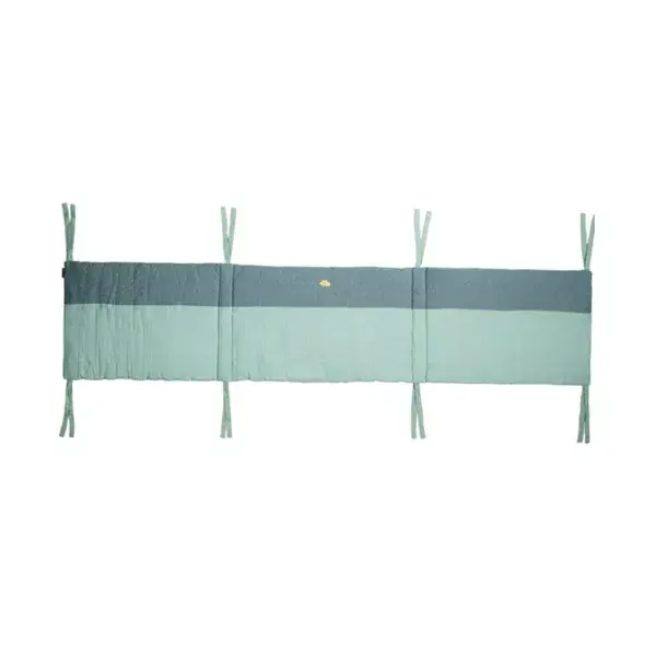 Candide Tour de Lit Jersey Matelassé Lange pour Lit 60x120cm ou 70x140cm Vert