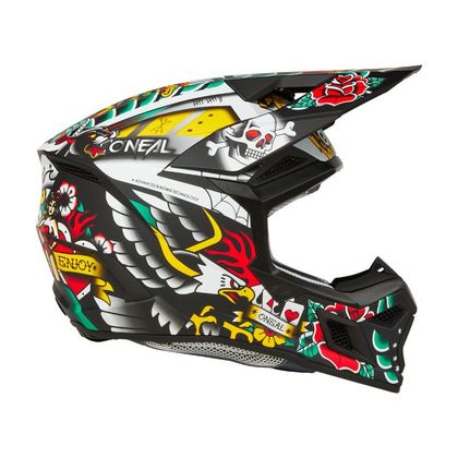 Casque cross O'Neal 3SRS - INKED 2025 - Multicolore