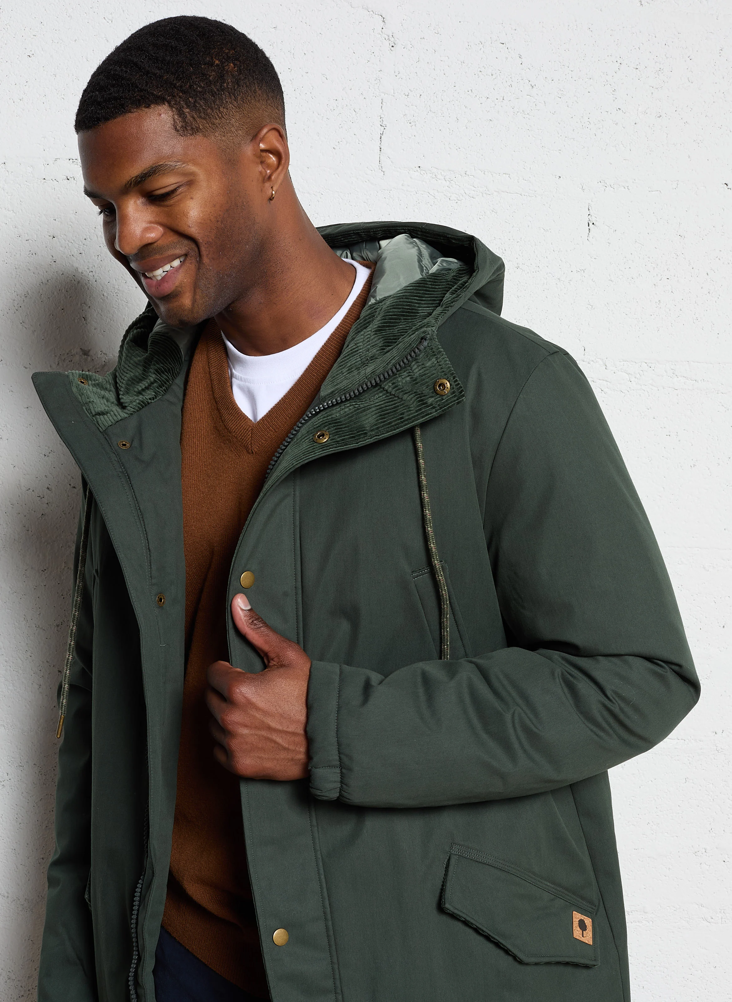 CHEVERNY - Parka oversize en coton mélangé | Vert
