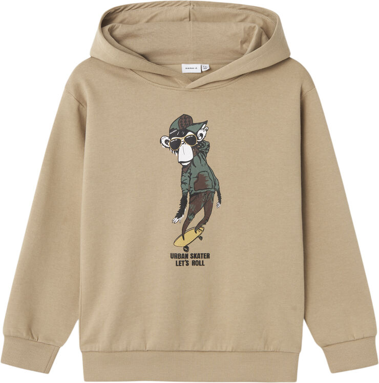 Name It NKMRENMA LS NREG SWEAT WH BRU Weathered teak