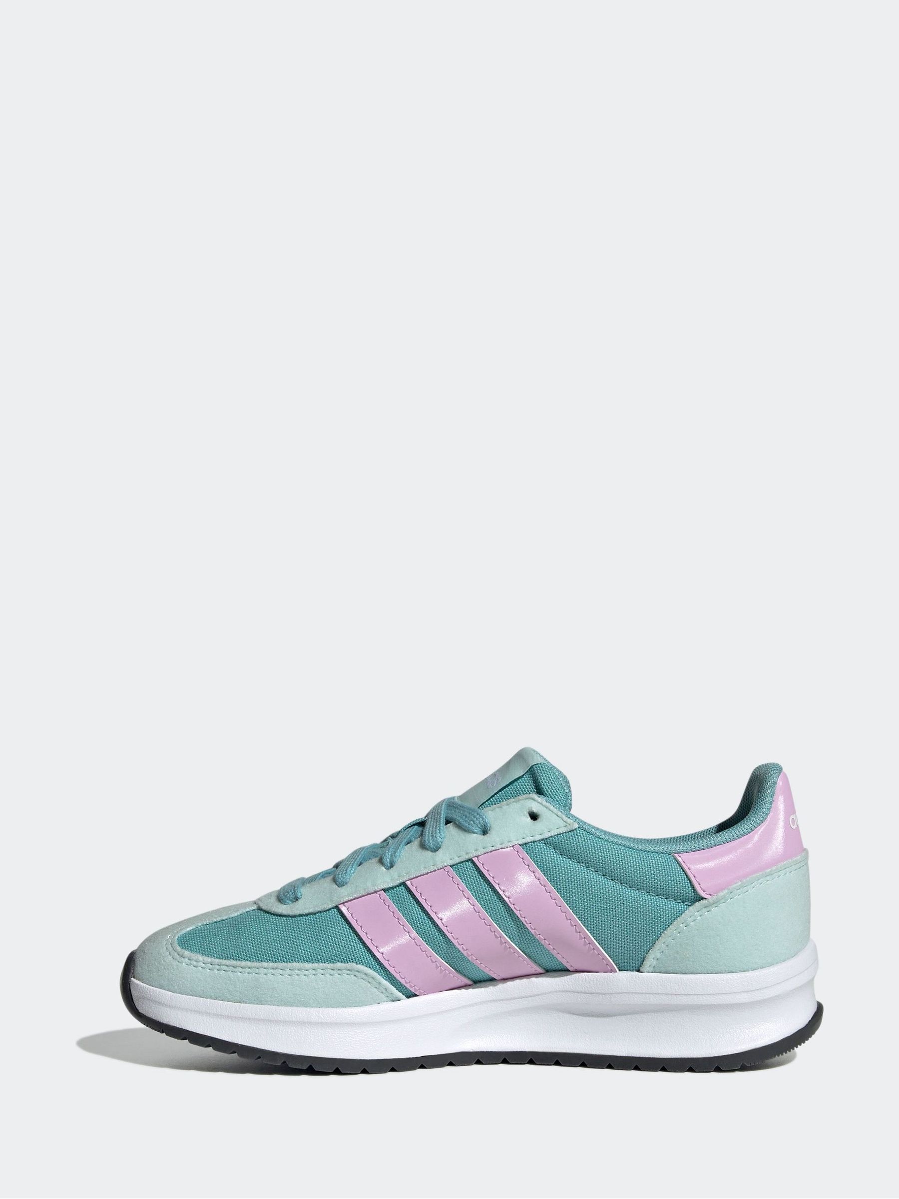 Mintgroen/lila - adidas Run 70s 2.0 Lace Junior Trainers