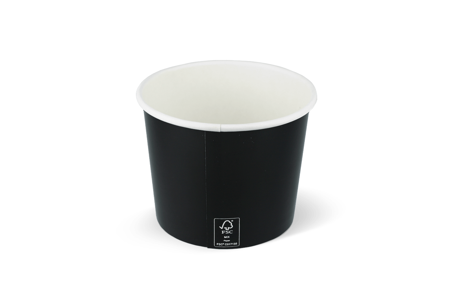 IJsbeker 300ml Ø90mm 10oz karton zwart FSC®Mix