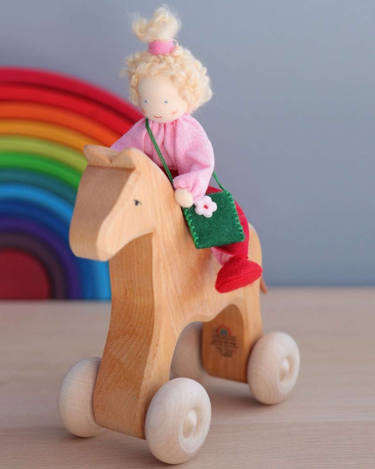 Dukke m/ fleksibel kropp – Liten 13cm – Håndlaget | Flexible Doll