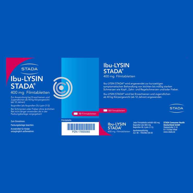 Ibu-LYSIN STADA® 400 mg Filmtabletten, 10 St