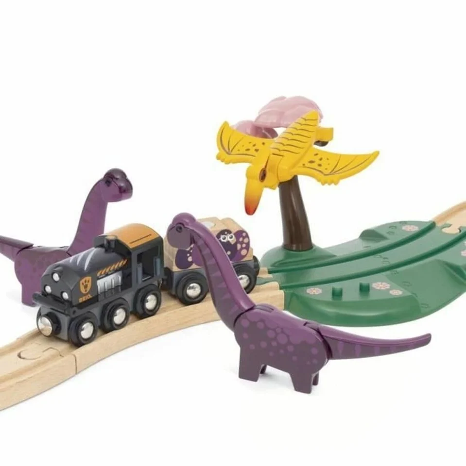 BRIO - Togbanesæt med dinosaurer