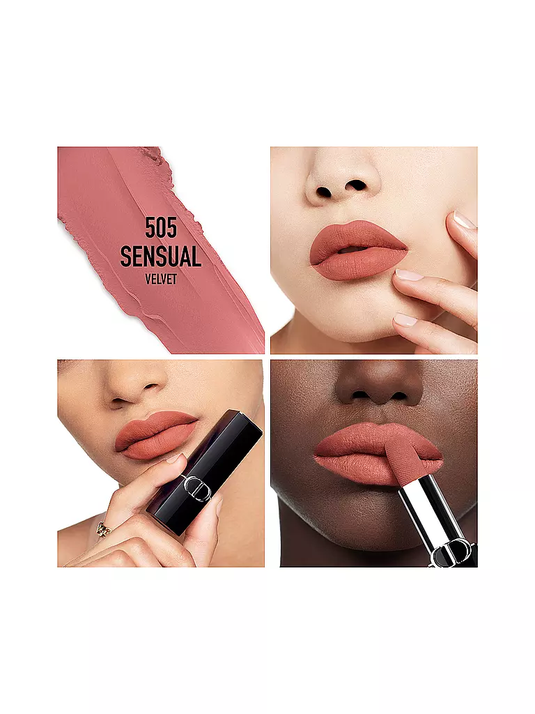 DIOR Lippenstift - Rouge Dior Velvet Lipstick (505 Sensual) rosa