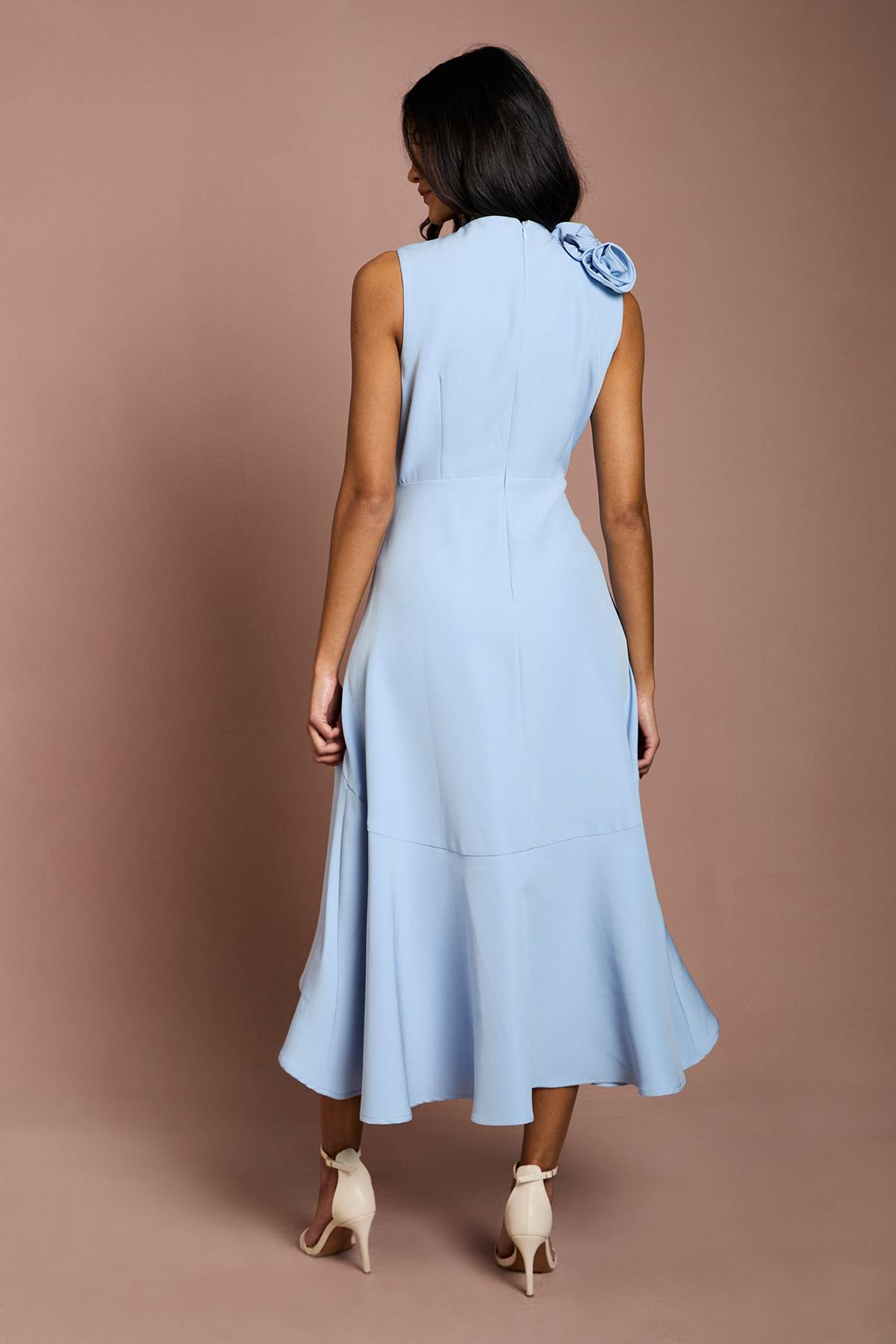 Coast Robe Petite à Corsage 3D Asymétrique