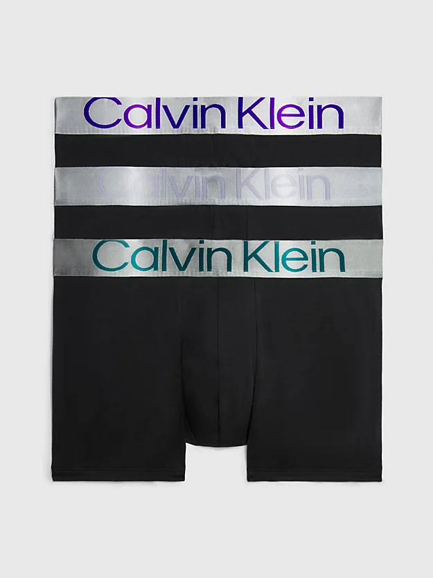 Cuecas Boxer Steel Cotton, Pacote com 3 unidades