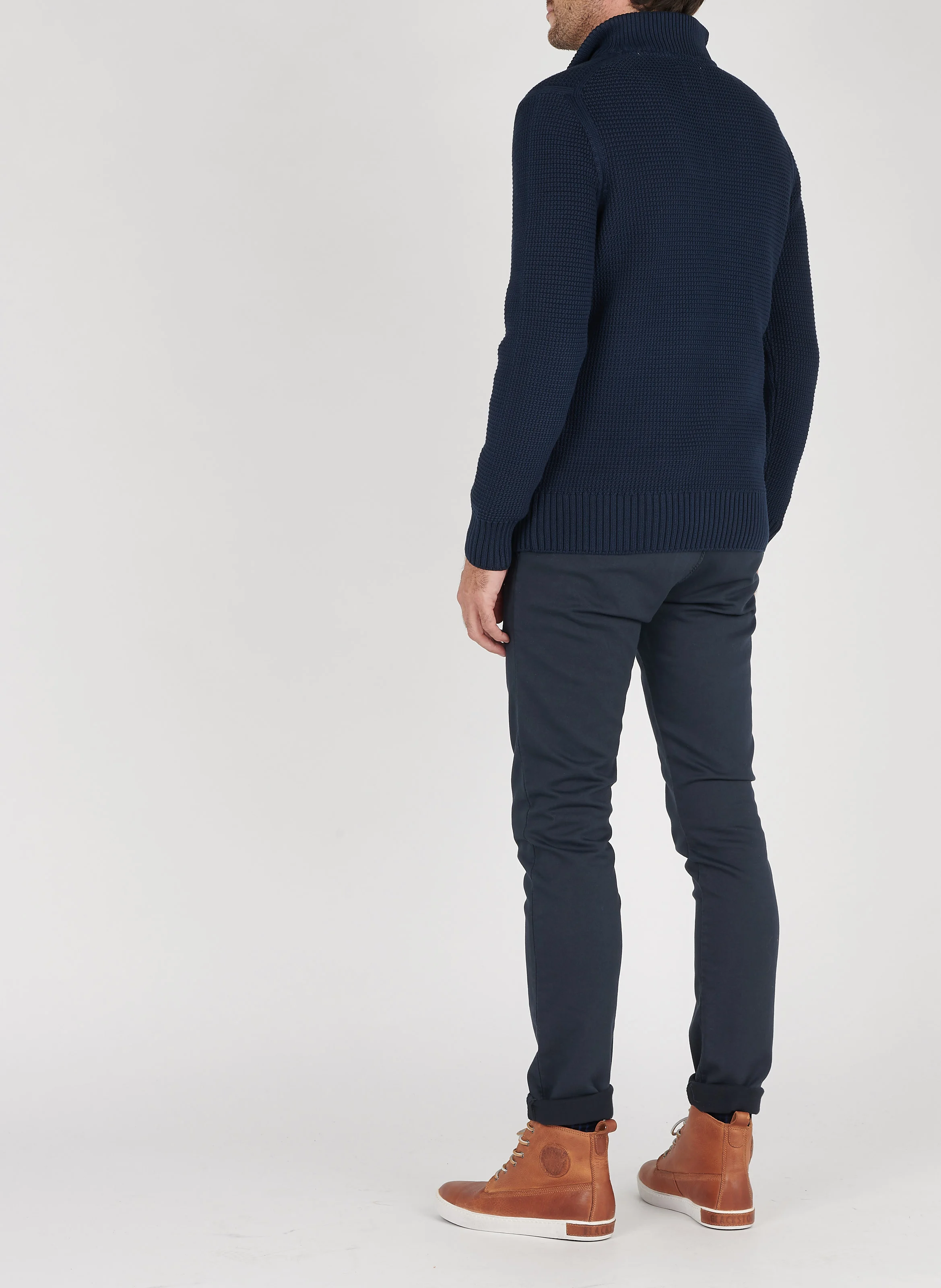Chemise col classique shaped fit en coton | Blanc