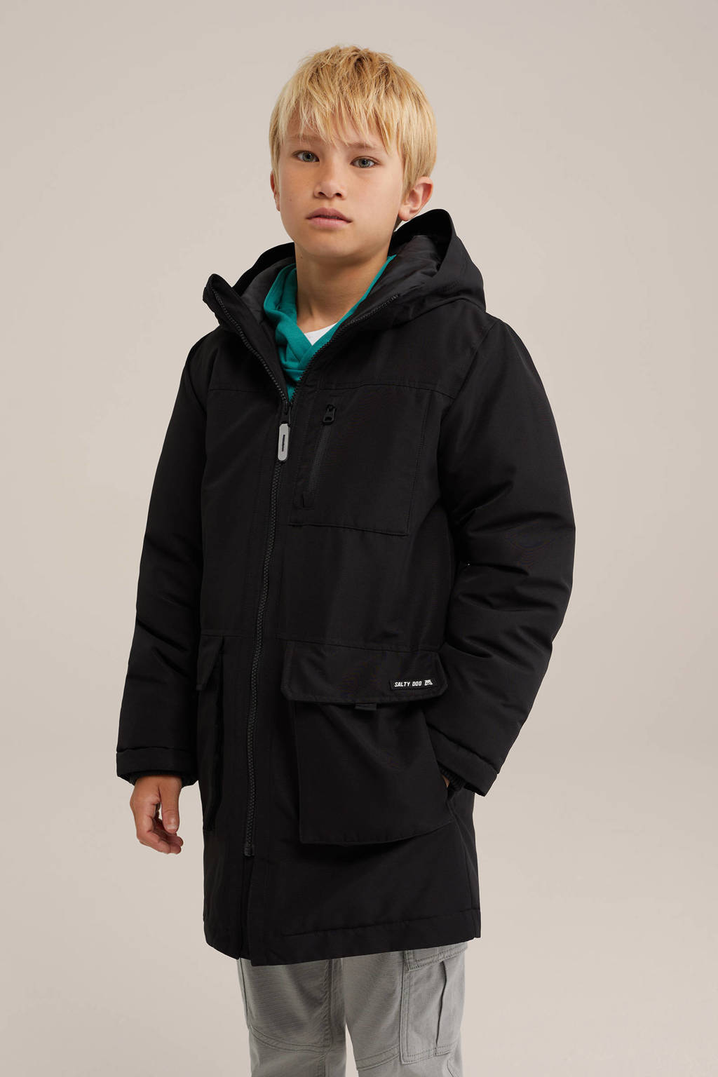 Salty Dog winterjas zwart