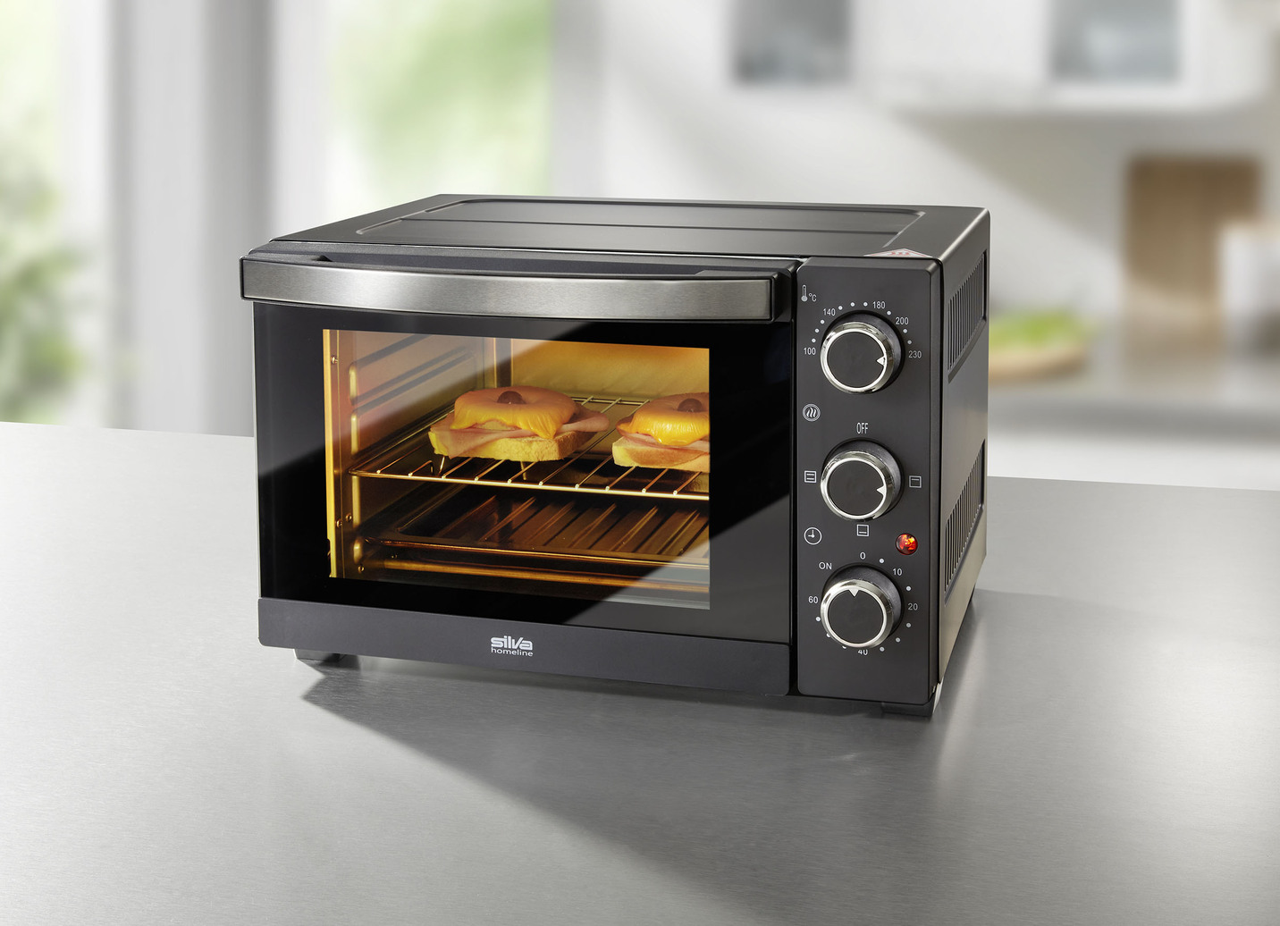 Backofen mit Ober- und/oder Unterhitze