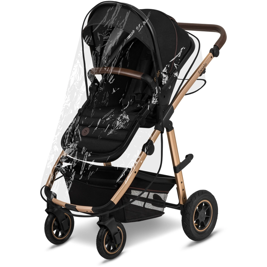 lionelo Kombikinderwagen Amber 3 in 1 Black Onyx