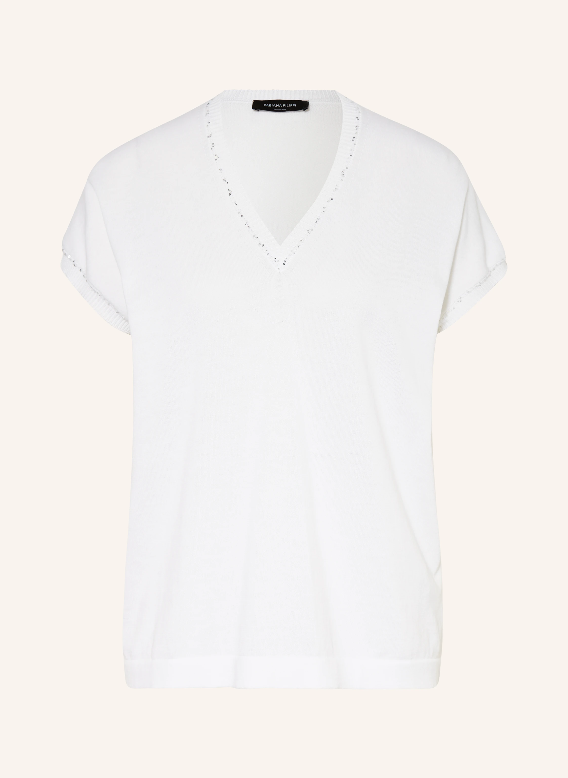 FABIANA FILIPPI Strickshirt mit Pailletten