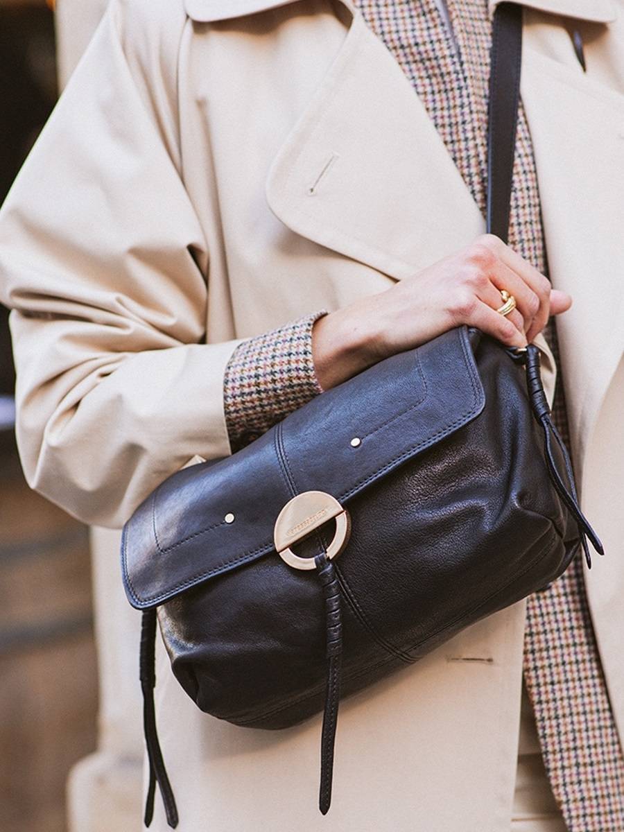 Sac bandoulire Othilia en cuir lisse VANESSA BRUNO