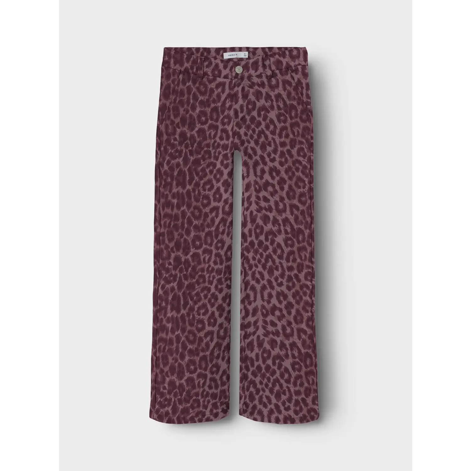 Name it | NKFROSE WIDE LEO TWILL PANTS 4002-TD | Burgundy LEO