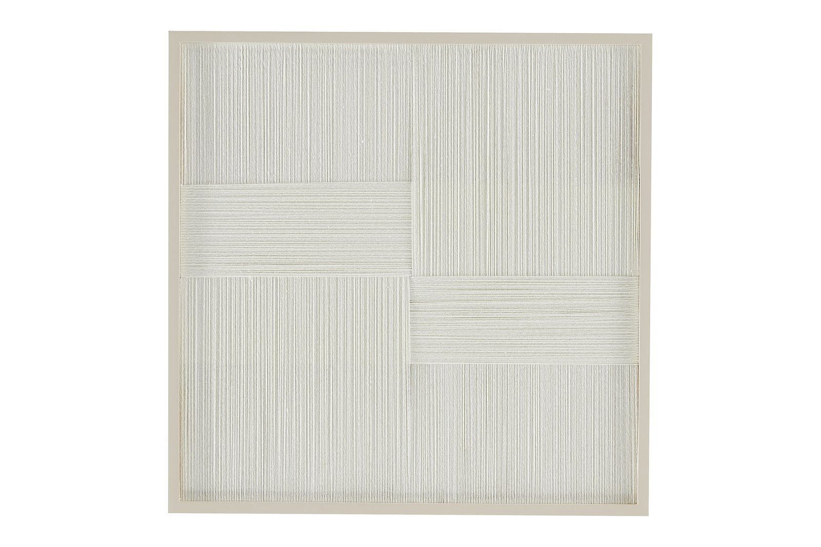 Filum bilde II Beige/offtwhite 60x60 cm, med beige ramme