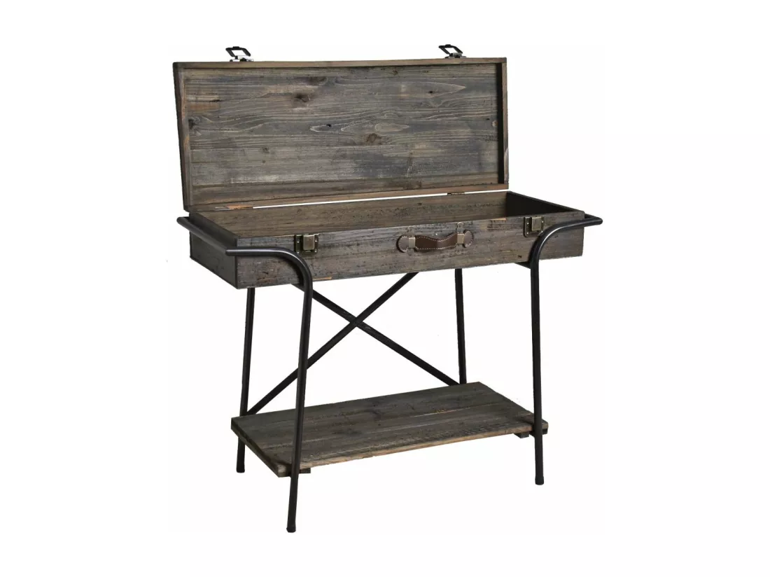 Console valise en bois Voyage