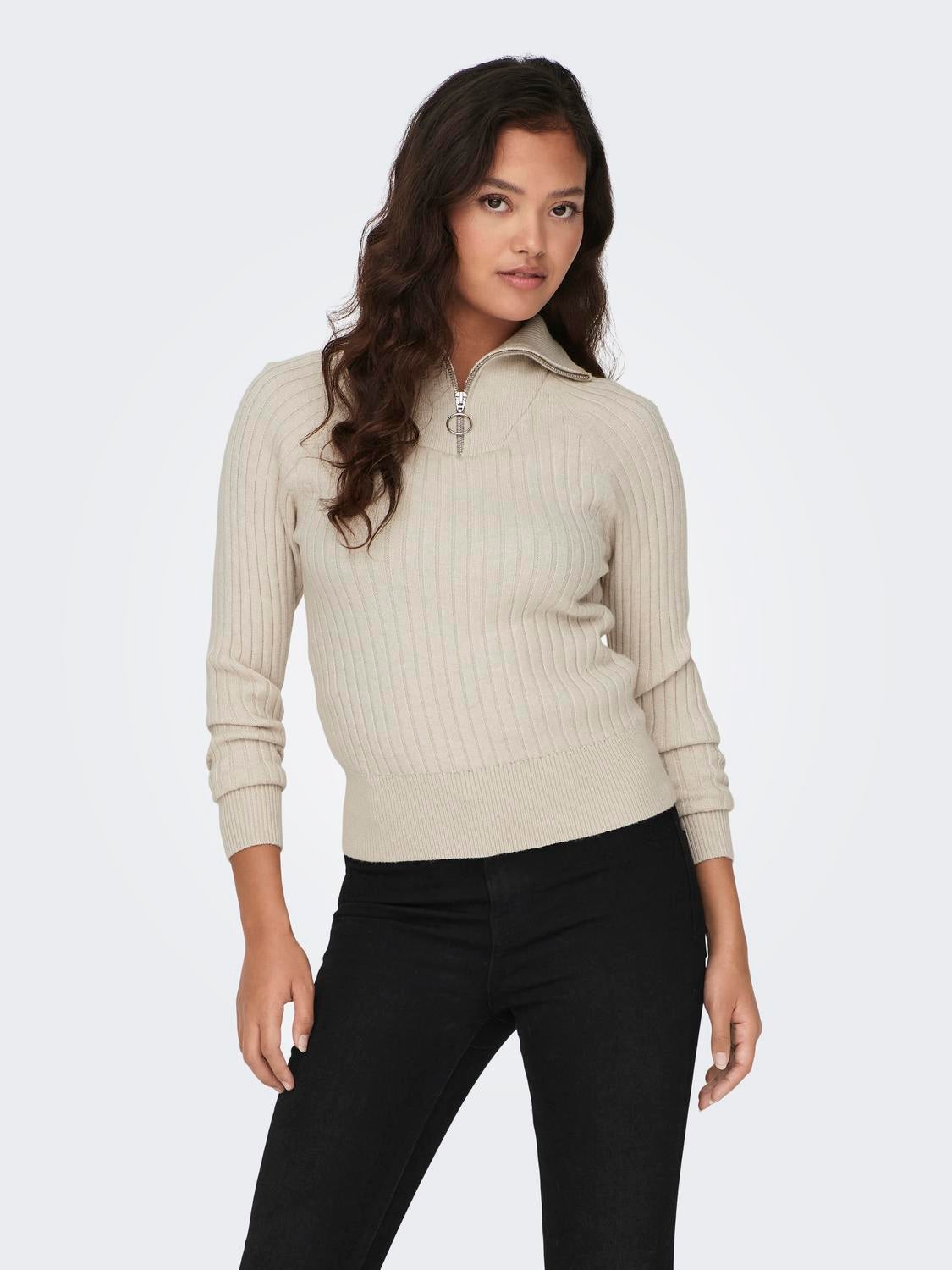 JDYMAGDA Strickpullover Cement